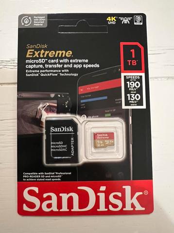 Sandisk Extreme 1tb nieuw geseald beschikbaar voor biedingen