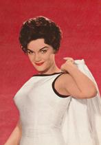 Oude Kaart Connie Francis, Verzenden, 1960 tot 1980, Ongelopen, Sterren en Beroemdheden
