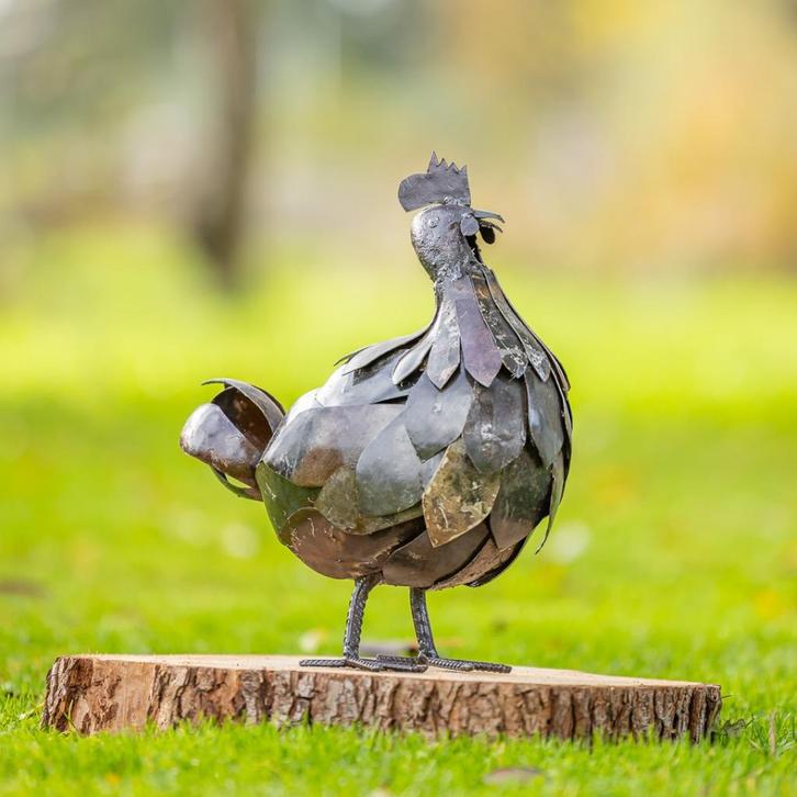 Metalen kip, Antiek en Kunst, Kunst | Designobjecten, Ophalen of Verzenden