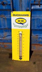 Emaille Duckhams Motor Oil thermometer., Ophalen, Reclamebord, Gebruikt, .