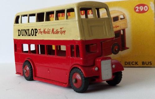 Dinky Toys (ENGLAND) 290 Dubbeldekker bus 'Dunlop' (3e type), Hobby en Vrije tijd, Modelauto's | 1:43, Zo goed als nieuw, Bus of Vrachtwagen