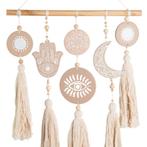 Muurhanger handgemaakt terracotta en macrame, Huis en Inrichting, Ophalen of Verzenden, Nieuw