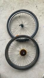 Twee 24inch btwin mountainbike wielen, Gebruikt, Btwin (Decathlon), Mountainbike, Ophalen