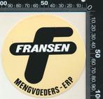Sticker: Fransen Mengvoeders - Erp (7), Ophalen of Verzenden, Zo goed als nieuw, Bedrijf of Vereniging