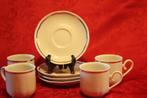 4 kop en schotels met gouden rand van Seltmann Weiden, Antiek en Kunst, Antiek | Servies los, Ophalen of Verzenden