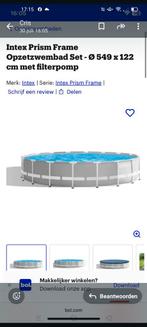 Intex Prism Frame Zwembad - 549x122cm, Rond, 300 cm of meer, Zo goed als nieuw, Ophalen