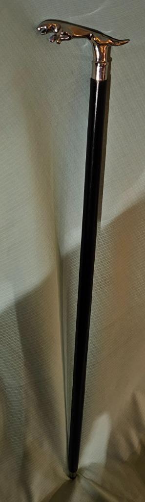 wandelstok met jaguar handvat, Antiek en Kunst, Curiosa en Brocante, Ophalen