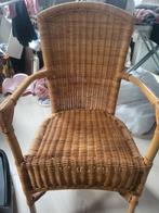 Rotan stoel met armleuningen, Ophalen, Gebruikt, Riet of Rotan, Landelijk