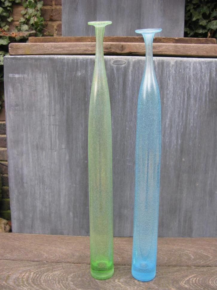 ARCADE MURANO 2X VAAS "SERAFINE" IVAN BAJ, Antiek en Kunst, Kunst | Designobjecten, Ophalen of Verzenden