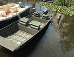 Te koop: Sylvan aluminium platbodem met 15pk 4t, Watersport en Boten, Platbodems, Ophalen, Gebruikt, Aluminium, Benzine