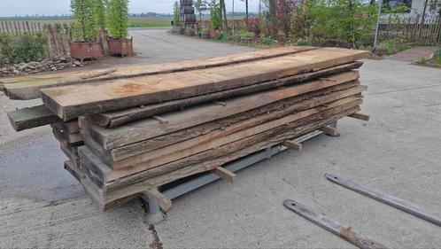 Partijen schaaldelen Eiken/Den, Tuin en Terras, Palen, Balken en Planken, Zo goed als nieuw, Planken, 250 cm of meer, Ophalen of Verzenden