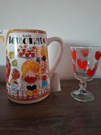 Blond Amsterdam limonade kan + glas, Antiek en Kunst, Ophalen of Verzenden