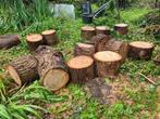 Eikenhout stamdelen openhaardhout, Tuin en Terras, Haardhout, Ophalen, Eikenhout, Minder dan 3 m³, Stammen