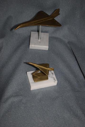 luchtvaart set van 2 metalen Concorde modellen beschikbaar voor biedingen