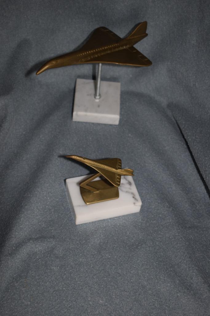 luchtvaart set van 2 metalen Concorde modellen, Verzamelen, Luchtvaart en Vliegtuigspotten, Gebruikt, Overige typen, Verzenden