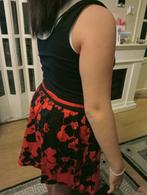 Zomerse jurk met bloemenprint, Jessica, Zwart, Maat 42/44 (L), Nieuw