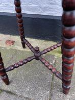 plantentafel antiek eiken bobbin kralen, Ophalen of Verzenden