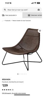 Ikea Radviken fauteuil zgan donkerbruin, Huis en Inrichting, Fauteuils, Ophalen, Zo goed als nieuw