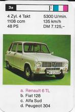 X22 autokaartje renault 6 tl, Ophalen of Verzenden, Zo goed als nieuw, Auto's
