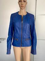 i570 Echt-leren jasje maat 38=M jack blazer colbert leer, Maat 38/40 (M), Blauw, Ophalen of Verzenden, Zo goed als nieuw