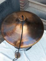 Hanglamp, mooi massief koper, ronde kap, vintage, Huis en Inrichting, Lampen | Hanglampen, Ophalen, Hanglamp, mooi massief koper, ronde kap, vintage