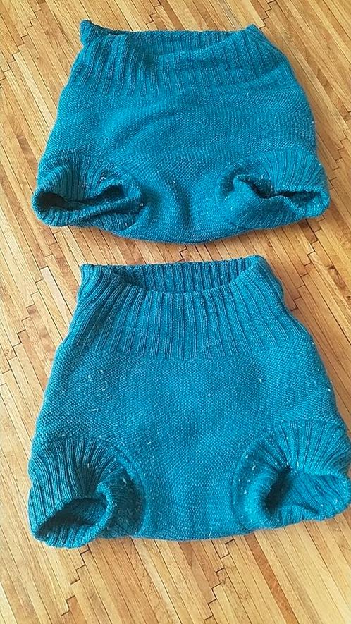 Wolbroekjes Disana petrol 62/68, Kinderen en Baby's, Babykleding | Maat 62, Gebruikt, Jongetje of Meisje, Broekje, Ophalen of Verzenden
