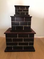 Decoratie schoorsteen Sinterklaas /etalage blokken, Ophalen, Zo goed als nieuw, Minder dan 50 cm
