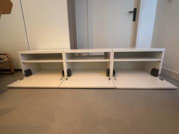 IKEA Besta TV Meubel - 3 kasten wit - afbeelding 2