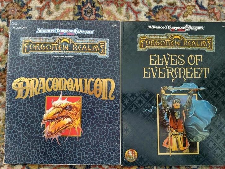 Advanced Dungeons & Dragons Forgotten Realms accessories, Hobby en Vrije tijd, Gezelschapsspellen | Bordspellen, Gebruikt, Een of twee spelers