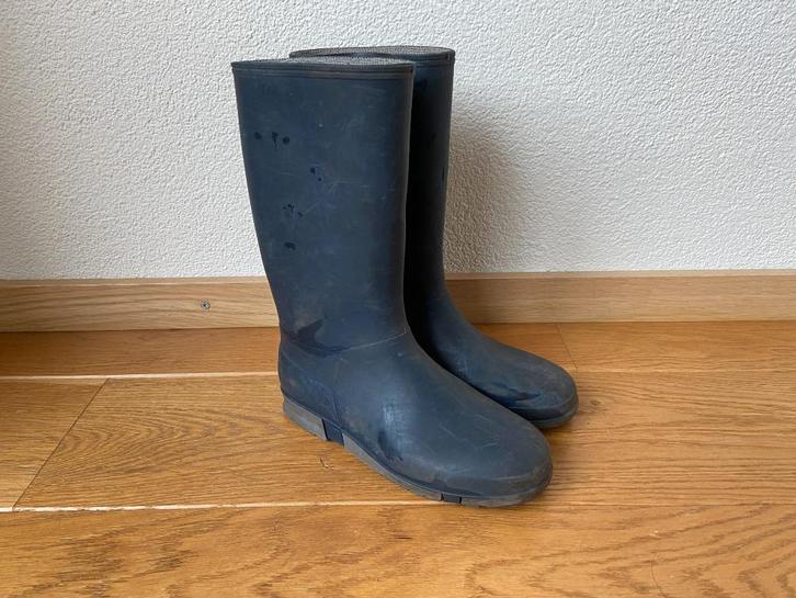 Fijne rubberlaarzen maat 34 (blauw/grijs), Kinderen en Baby's, Kinderkleding | Schoenen en Sokken, Gebruikt, Laarzen, Jongen of Meisje