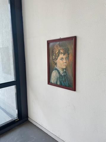 Jaren 70 print huilend kind beschikbaar voor biedingen