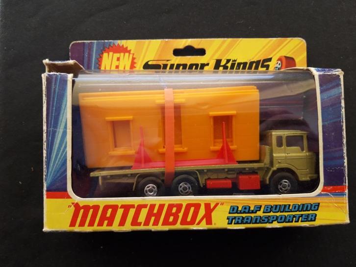 DAF 2600 Matchbox K-13 building transporter groen metallic, Hobby en Vrije tijd, Modelauto's | Overige schalen, Nieuw, Auto, Ophalen of Verzenden
