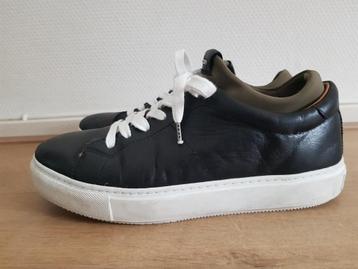 Shabbies Amsterdam sneakers 40 zwart leder beschikbaar voor biedingen
