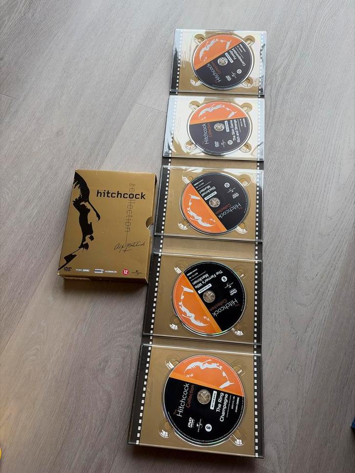 Hitchcock DVD Boxset - Spannende filmcollectie!, Cd's en Dvd's, Dvd's | Tv en Series, Zo goed als nieuw, Thriller, Boxset, Vanaf 12 jaar