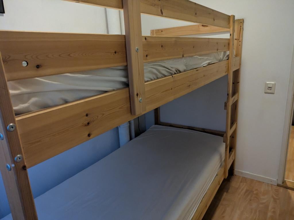 Stapelbed, Huis en Inrichting, Slaapkamer | Stapelbedden en Hoogslapers, Ophalen, 90 cm, 160 tot 180 cm, Tweepersoons