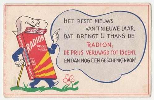 Reclame.  RADION.   Lever's Zeep Maatschappij N.V., Verzamelen, Ansichtkaarten | Themakaarten, Ongelopen, 1940 tot 1960, Overige thema's