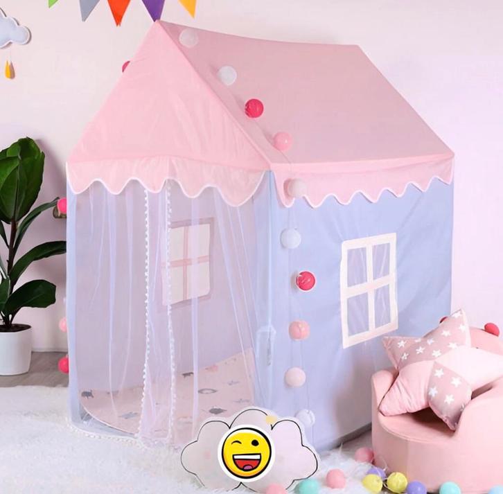 Nieuw Speelkasteel Zachte Vloermat Kindertent 140x110x145cm, Kinderen en Baby's, Speelgoed | Buiten | Speelhuisjes, Nieuw, Ophalen of Verzenden