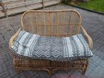 Rotan Bankje met zitkussen, Tuin en Terras, Tuinbanken, Ophalen, Rotan