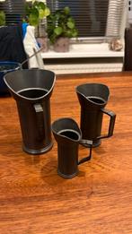 3 tinnen kannetjes tin gemerkt, Antiek en Kunst, Antiek | Tin, Ophalen of Verzenden