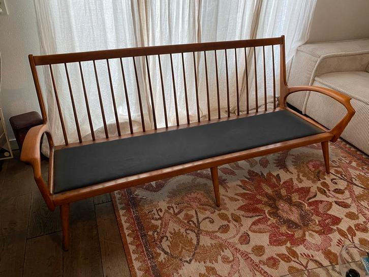 De Ster Gelderland Walnoot Bank, Antiek en Kunst, Antiek | Meubels | Stoelen en Banken, Ophalen