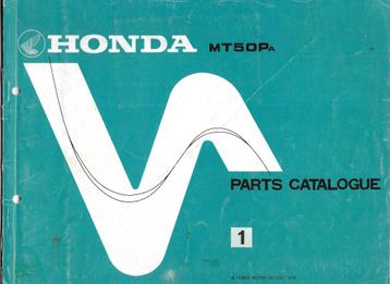 Honda MT50 Pa parts list (1125z) bromfiets Holland beschikbaar voor biedingen