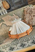 Bamboe webbing stof hanglamp, Antiek en Kunst, Ophalen of Verzenden