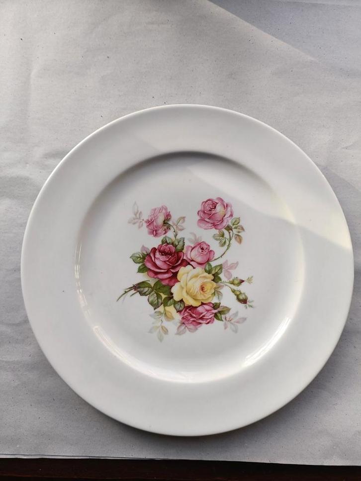 Vintage Schumann Arzberg Porseleinen Bord met Rozen, Antiek en Kunst, Antiek | Schalen, Ophalen of Verzenden