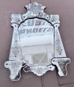 Antieke Venetiaanse spiegel antiek Venetian 1900 early 20th, Ophalen of Verzenden, Overige vormen, Minder dan 50 cm, Minder dan 100 cm