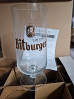 12 bierglazen Bitburger 0,4 L., Ophalen of Verzenden, Glas of Glazen, Overige merken