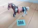 Schleich paard met zadel en halster, Paard, Gebruikt, Ophalen of Verzenden, Beeldje of Figuurtje