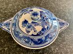 Delfts blauw schaal met deksel, Ophalen