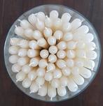 Mooie grote vaas gevuld met offwhite kaarsen, Ophalen, Overige kleuren, Minder dan 50 cm, Glas