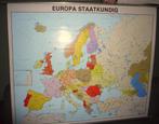 Europa (staatkundig) school wand kaart - ca 150 x 125 cm, 2000 tot heden, De evenaar uit Zandvoort, Europa Overig, Ophalen of Verzenden