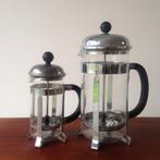 OPRUIMING Bodum cafetiere Chambord chroom glas 1,5 liter, Gebruikt, Ophalen of Verzenden, Bodum, Melior